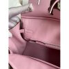 Hermes Birkin 25 Retourne Handmade Bag In Mauve Sylvestre Swift Calfskin - Image 8