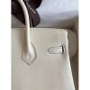 Hermes Birkin 25 Retourne Handmade Bag In Nata Swift Calfskin - Image 5