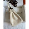 Hermes Birkin 25 Retourne Handmade Bag In Nata Swift Calfskin - Image 4