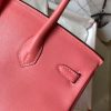 Hermes Birkin 25 Handmade Bag In Rose Lipstick Swift Leather - Image 5