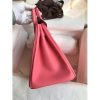 Hermes Birkin 25 Retourne Handmade Bag In Rose Lipstick Swift Calfskin - Image 6