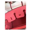 Hermes Birkin 25 Retourne Handmade Bag In Rose Lipstick Swift Calfskin - Image 8