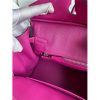 Hermes Birkin 25 Retourne Handmade Bag In Rose Purple Swift Calfskin - Image 9