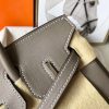 Hermes Birkin 25 Handmade Bag In Taupe Swift Leather - Image 8