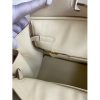 Hermes Birkin 35CM Retourne Handmade Bag In Craie Clemence Leather - Image 8