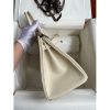 Hermes Birkin 30CM Retourne Handmade Bag In Craie Epsom Calfskin - Image 5