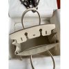 Hermes Birkin 30CM Retourne Handmade Bag In Craie Epsom Calfskin - Image 7