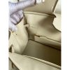 Hermes Birkin 30CM Retourne Handmade Bag In Craie Epsom Calfskin - Image 8