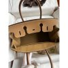 Hermes Birkin 30 Handmade Bag In Toile & Chai Epsom Leather - Image 7