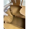 Hermes Birkin 30 Handmade Bag In Toile & Chai Epsom Leather - Image 9