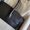 Hermes Birkin 30 Handmade Bag In Toile & Black Swift Leather - Image 3