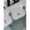 Hermes Birkin 35 Handmade Bag In Toile & White Clemence Leather - Image 7