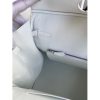 Hermes Birkin 35 Handmade Bag In Toile & White Clemence Leather - Image 8