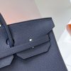 Hermes Navy Blue Clemence Birkin 40cm Handmade Bag - Image 5