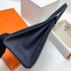 Hermes Navy Blue Clemence Birkin 40cm Handmade Bag - Image 7
