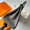 Hermes Birkin 40 Retourne Handmade Bag In Etain Clemence Leather - Image 7