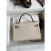 Hermes Kelly Mini II Sellier Bicolor Handmade Bag in Craie and Trench Epsom Calfskin - Image 2