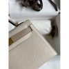 Hermes Kelly Mini II Sellier Bicolor Handmade Bag in Craie and Trench Epsom Calfskin - Image 4