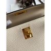 Hermes Kelly Mini II Sellier Bicolor Handmade Bag in Craie and Trench Epsom Calfskin - Image 8