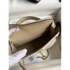 Hermes Kelly Mini II Sellier Bicolor Handmade Bag in Craie and Trench Epsom Calfskin - Image 9