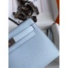 Hermes Kelly Mini II Sellier Handmade Bag In Blue Brume Epsom Calfskin - Image 5