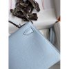 Hermes Kelly Mini II Sellier Handmade Bag In Blue Brume Epsom Calfskin - Image 6