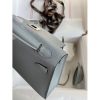 Hermes Kelly Mini II Sellier Handmade Bag In Blue Glacier Epsom Calfskin - Image 8