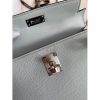 Hermes Kelly Mini II Sellier Handmade Bag In Blue Glacier Epsom Calfskin - Image 3
