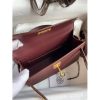 Hermes Kelly Mini II Sellier Handmade Bag In Bordeaux Epsom Calfskin - Image 7
