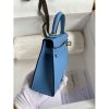 Hermes Kelly Mini II Sellier Handmade Bag In Blue Paradise Epsom Calfskin - Image 5