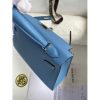 Hermes Kelly Mini II Sellier Handmade Bag In Blue Paradise Epsom Calfskin - Image 6