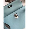 Hermes Kelly Mini II Sellier Handmade Bag In Blue Zephyr Epsom Calfskin - Image 3