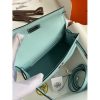 Hermes Kelly Mini II Sellier Handmade Bag In Blue Zephyr Epsom Calfskin - Image 5