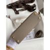 Hermes Kelly Mini II Sellier Handmade Bag In Gris Asphalt Epsom Calfskin - Image 6