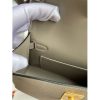 Hermes Kelly Mini II Sellier Handmade Bag In Gris Asphalt Epsom Calfskin - Image 4