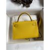 Hermes Kelly Mini II Sellier Handmade Bag In Jaune de Naples Epsom Calfskin - Image 2