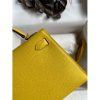 Hermes Kelly Mini II Sellier Handmade Bag In Jaune de Naples Epsom Calfskin - Image 5