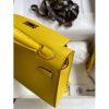 Hermes Kelly Mini II Sellier Handmade Bag In Jaune de Naples Epsom Calfskin - Image 8