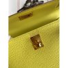 Hermes Kelly Mini II Sellier Handmade Bag In Lime Epsom Calfskin - Image 3