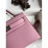 Hermes Kelly Mini II Sellier Handmade Bag In Mauve Sylvestre Epsom Calfskin - Image 4