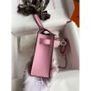 Hermes Kelly Mini II Sellier Handmade Bag In Mauve Sylvestre Epsom Calfskin - Image 9