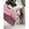 Hermes Kelly Mini II Sellier Handmade Bag In Mauve Sylvestre Epsom Calfskin - Image 8