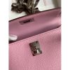 Hermes Kelly Mini II Sellier Handmade Bag In Mauve Sylvestre Epsom Calfskin - Image 3