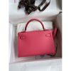 Hermes Kelly Mini II Sellier Handmade Bag In Rose Azalee Epsom Calfskin - Image 2
