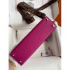 Hermes Kelly Mini II Sellier Handmade Bag In Rose Purple Epsom Calfskin - Image 5