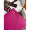 Hermes Kelly Mini II Sellier Handmade Bag In Rose Purple Epsom Calfskin - Image 4