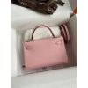 Hermes Kelly Mini II Sellier Handmade Bag In Rose Sakura Epsom Calfskin - Image 2