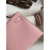 Hermes Kelly Mini II Sellier Handmade Bag In Rose Sakura Epsom Calfskin - Image 6