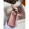 Hermes Kelly Mini II Sellier Handmade Bag In Rose Sakura Epsom Calfskin - Image 9