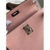 Hermes Kelly Mini II Sellier Handmade Bag In Rose Sakura Epsom Calfskin - Image 3